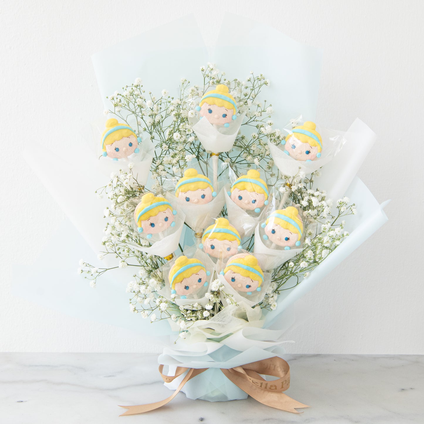Disney Tsum Tsum Princess Cinderella Macaron Bouquet |  ($138 Nett)