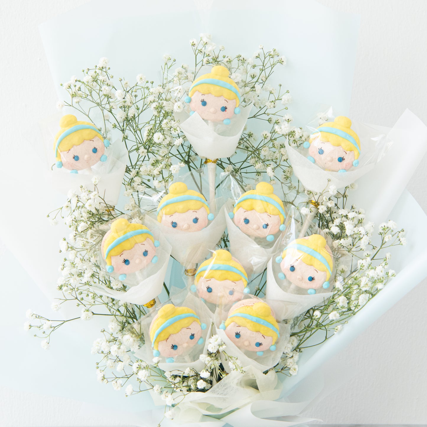 Disney Tsum Tsum Princess Cinderella Macaron Bouquet |  ($138 Nett)