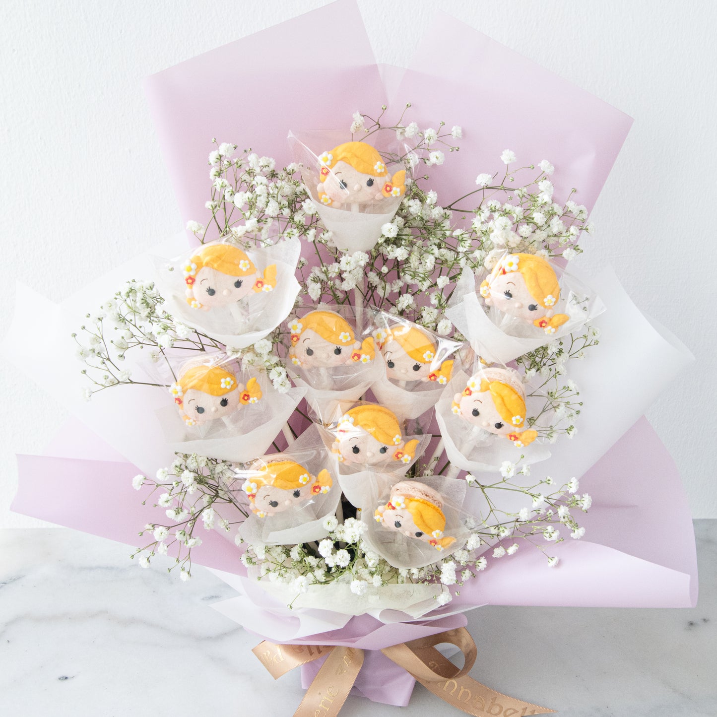 Disney Tsum Tsum Princess Rapunzel Macaron Bouquet | ($138 Nett)