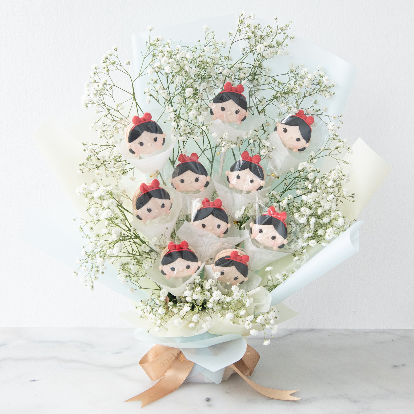 Disney Tsum Tsum Princess Snow White Macaron Bouquet | ($138 Nett)