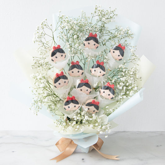 Disney Tsum Tsum Princess Snow White Macaron Bouquet | ($138 Nett)