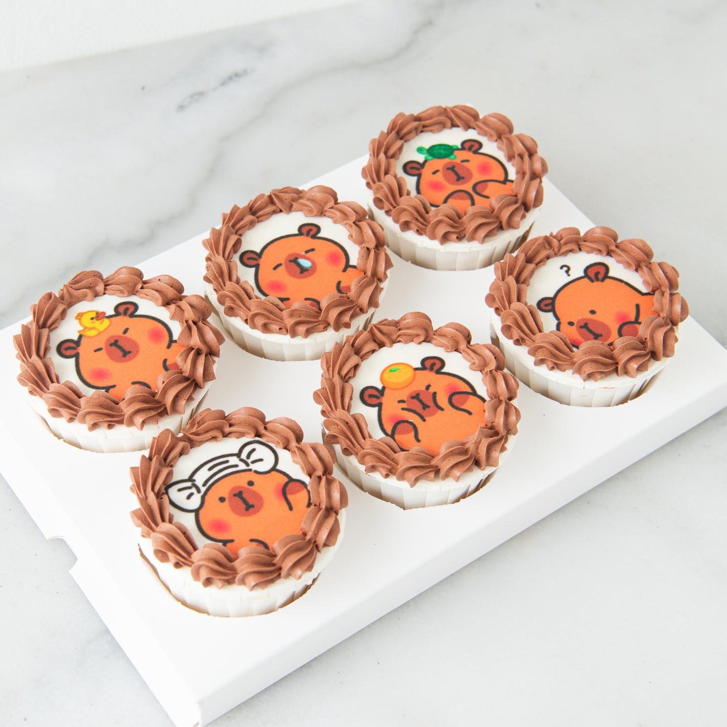 🔥8.8 SALE🔥| 6pc Capybara cupcakes In Gift Box | NOW FOR ONLY $25.80 (U.P $77.60)