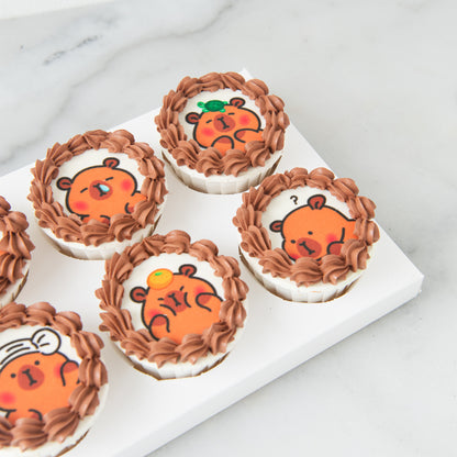🔥8.8 SALE🔥| 6pc Capybara cupcakes In Gift Box | NOW FOR ONLY $25.80 (U.P $77.60)