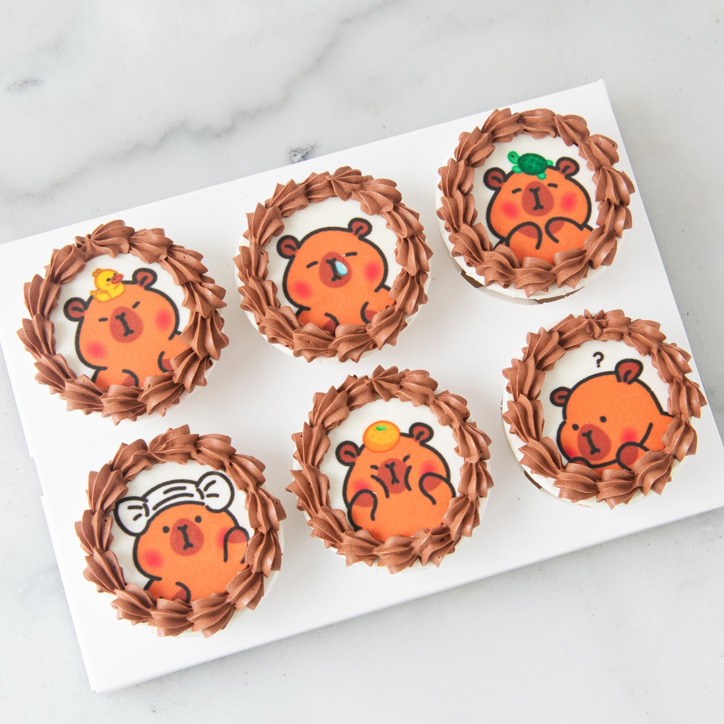 🔥8.8 SALE🔥| 6pc Capybara cupcakes In Gift Box | NOW FOR ONLY $25.80 (U.P $77.60)