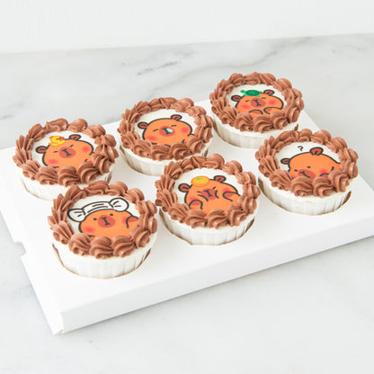 🔥8.8 SALE🔥| 6pc Capybara cupcakes In Gift Box | NOW FOR ONLY $25.80 (U.P $77.60)