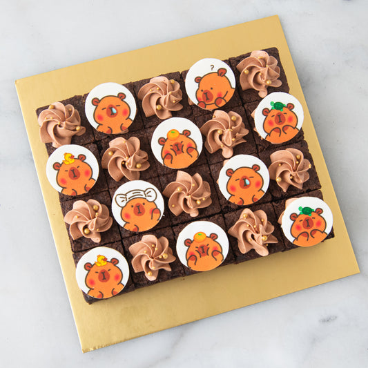 20pcs Capybara Brownie Dessert Box |($51.80 Nett)