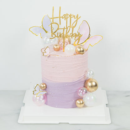 Customized Cake - Butterfly Dreams Birthday Cake