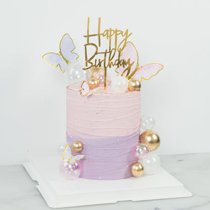 Customized Cake - Butterfly Dreams Birthday Cake
