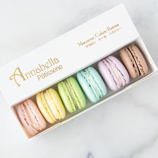 6PCS Macarons in Gift Box (Classic 1) | in Gift Box and Paper Bag | Perfect Gift Choice | (U.P $23.90)