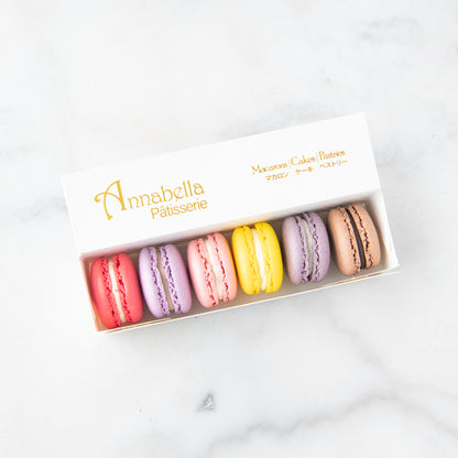 6PCS Macarons in Gift Box (Classic 2) | in Gift Box and Paper Bag | Perfect Gift Choice | (U.P $23.90)