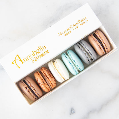 6PCS Macarons in Gift Box (Classic 3) | in Gift Box and Paper Bag | Perfect Gift Choice| (U.P $23.90)