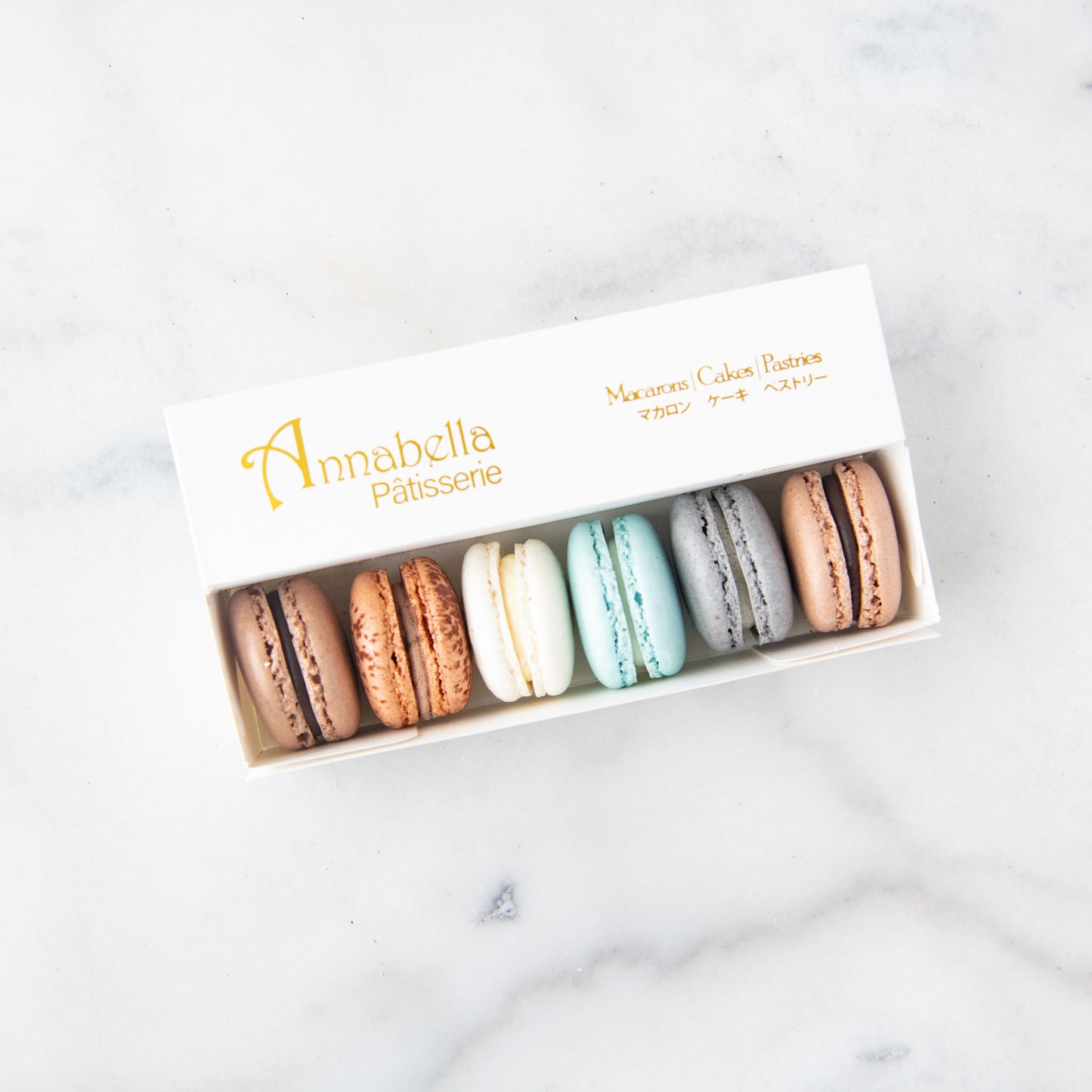 6PCS Macarons in Gift Box (Classic 3) | in Gift Box and Paper Bag | Perfect Gift Choice| (U.P $23.90)