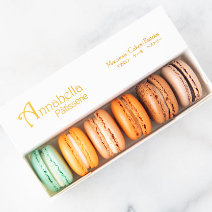 6PCS Macarons in Gift Box (Classic 4) | in Gift Box and Paper Bag | Perfect Gift Choice | (U.P $23.90)