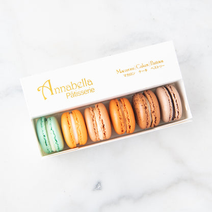 6PCS Macarons in Gift Box (Classic 4) | in Gift Box and Paper Bag | Perfect Gift Choice | (U.P $23.90)