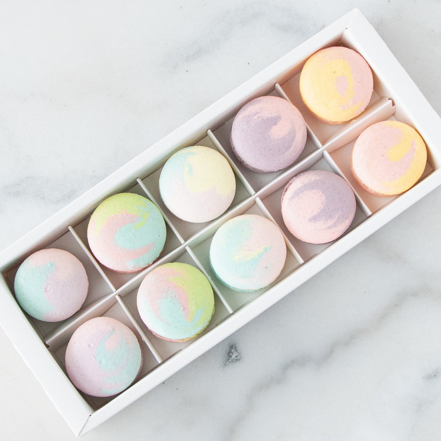 10pcs Marvelous Macarons (Marvellous 1) in Gift Box and Paper Bag | Perfect Gift Choice
