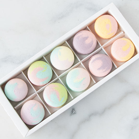 10pcs Marvelous Macarons (Marvellous 1) in Gift Box and Paper Bag | Perfect Gift Choice