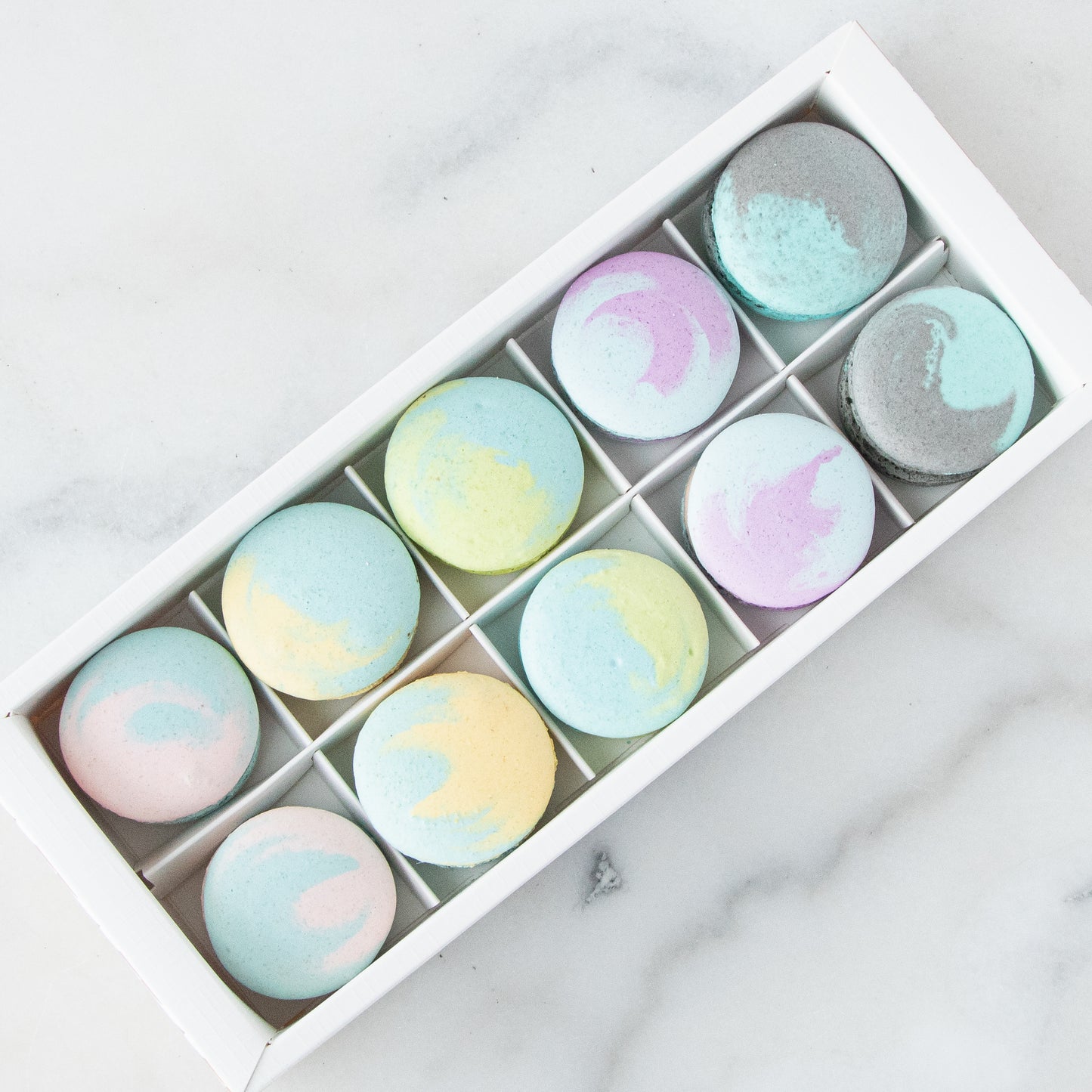 10pcs Marvelous Macarons (Marvellous 2) in Gift Box and Paper Bag | Prefect Gift Choice