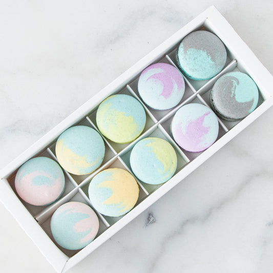 10pcs Marvelous Macarons (Marvellous 2) in Gift Box and Paper Bag | Prefect Gift Choice