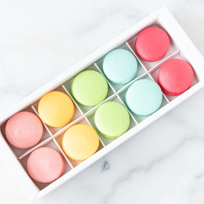 10pcs Classic Macarons (Premium1) in Gift Box and Paper Bag | Perfect Gift Choice