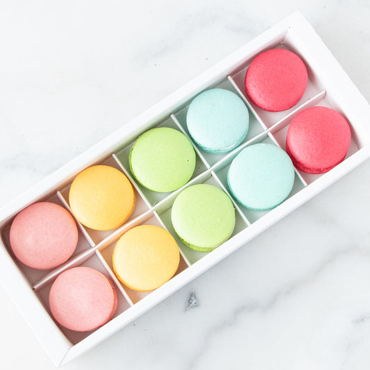 10pcs Classic Macarons (Premium1) in Gift Box and Paper Bag | Perfect Gift Choice