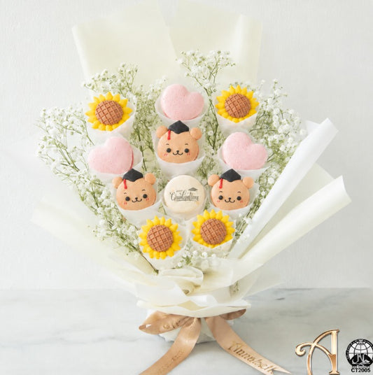 Happy Graduation Macaron Bouquet | $138 Nett