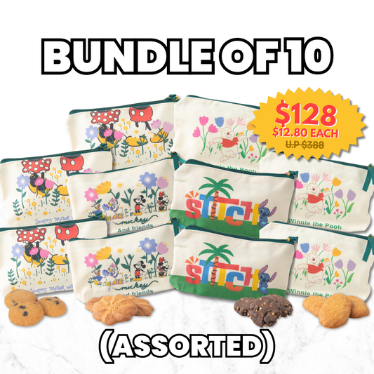 Disney Cookie pouches - Bundle of 10 ($12.80 each)| $128 (u.p $288)