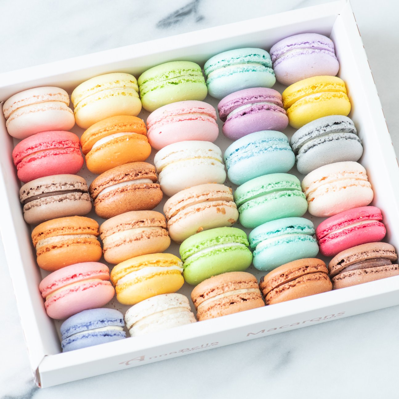 Gift Bundle Sales | 'SCRUMPTIOUS BOX' | 1 x 30pcs Macarons Gift Box + 1 x 20pcs Brownies Gift Box | Limited Qty 1st 100 |  Only $88