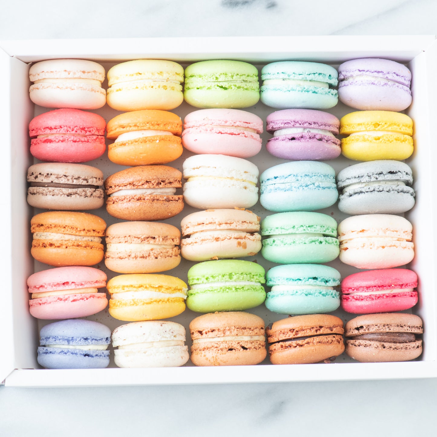 30 pcs Classic & Premium Macarons in Gift Box and Paper Bag  | U.P $138.00