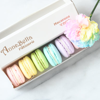 6PCS Macarons in Gift Box (Classic 1) | in Gift Box and Paper Bag | Perfect Gift Choice | (U.P $23.90)