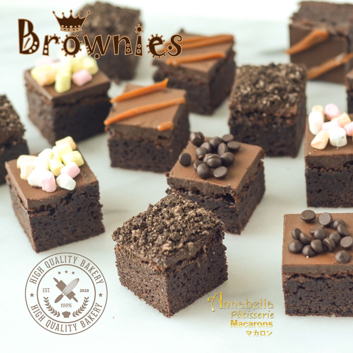 Brownies 20 pcs (5 Flavours x 4pcs) | U.P $50.00