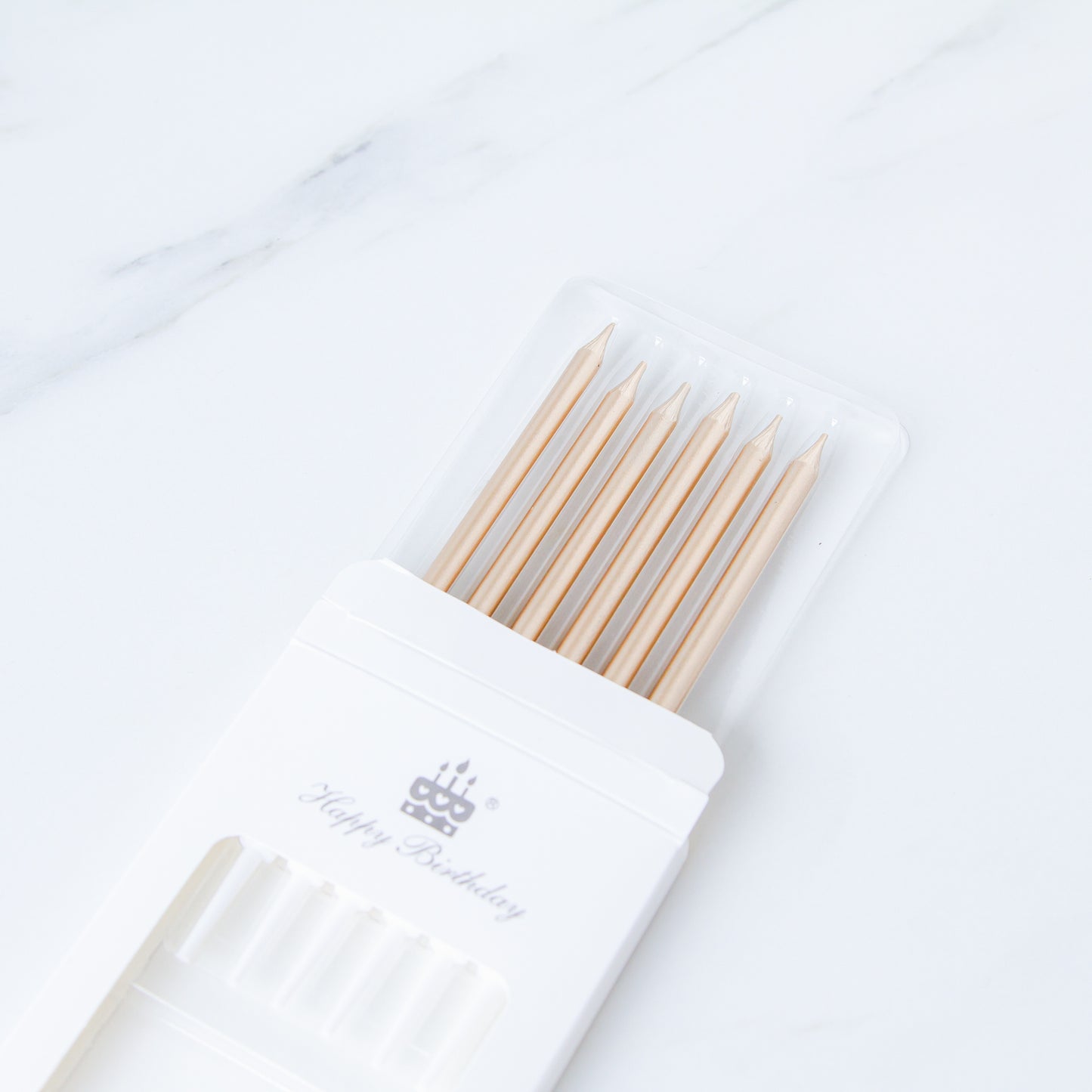Champagne Gold Candle  6pcs Pack  | $3.80 Only