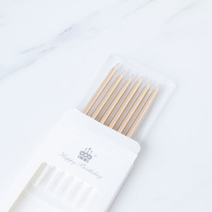 Champagne Gold Candle  6pcs Pack  | $3.80 Only