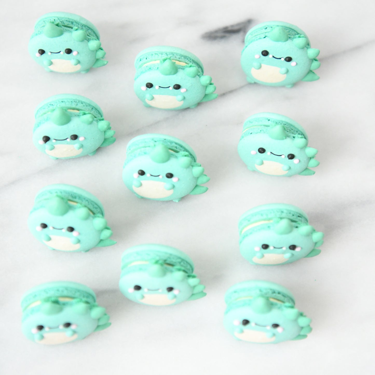 Dinosaur Macaron Tower |  43pcs Macarons Total in a Tower | $138 Only