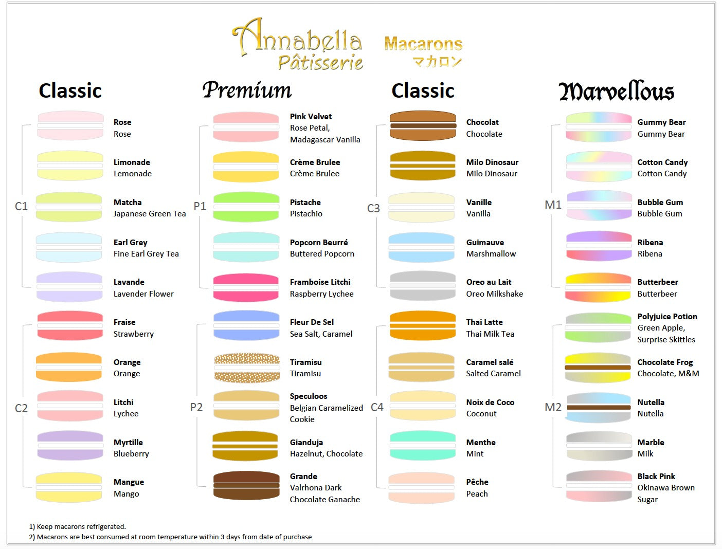 10pcs Classic Macarons (Classic3) in Gift Box and Paper Bag | Perfect Gift Choice | (U.P $28.00)