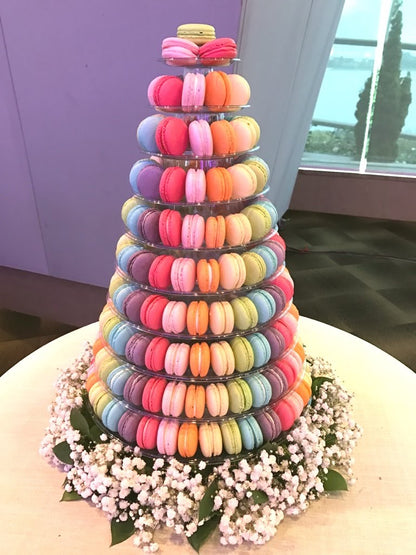 10-Tier Grand Macaron Tower  | Includes Free Tower | Grand Luxury Display of Macarons