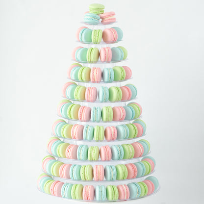 10-Tier Grand Macaron Tower  | Includes Free Tower | Grand Luxury Display of Macarons