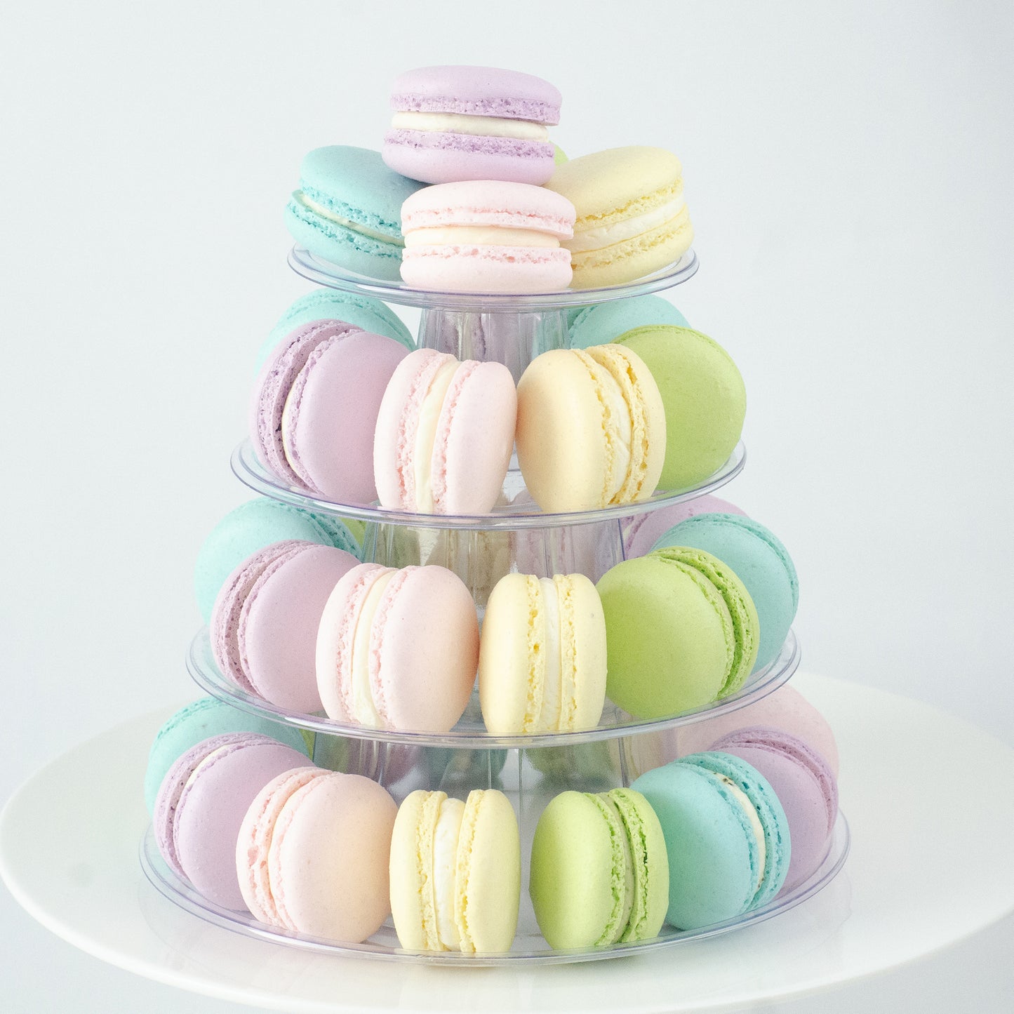 4 Tier Tower (40 pcs Macaron) | Includes Free Tower | Simple Self-Assemble | (U.P $90.00)
