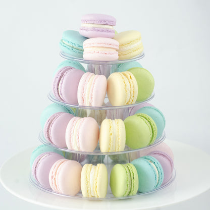 4 Tier Tower (40 pcs Macaron) | Includes Free Tower | Simple Self-Assemble | (U.P $90.00)