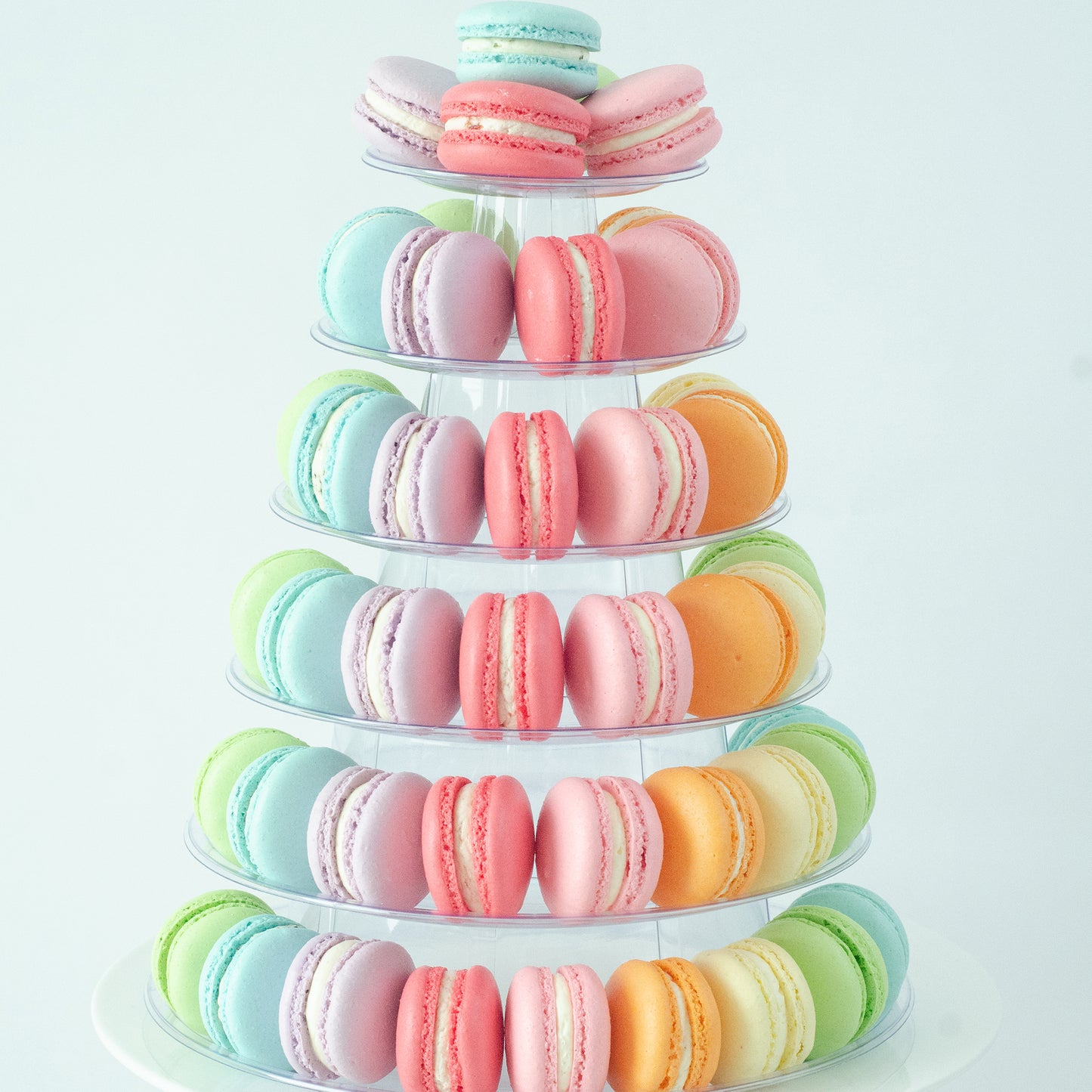 6 Tier Tower (80 pcs Macaron) | Includes Free Tower | Simple Self-Assemble | Free Delivery | (U.P $180)
