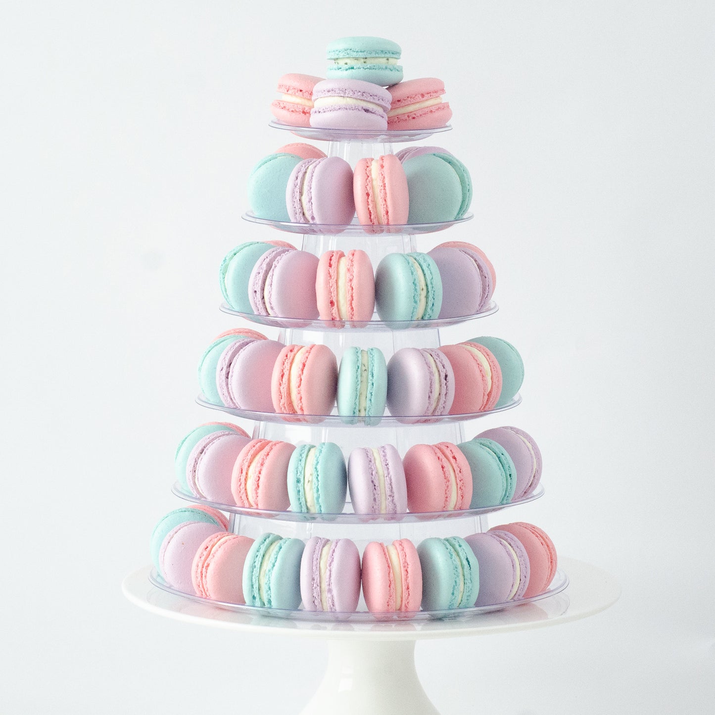 6 Tier Tower (80 pcs Macaron) | Includes Free Tower | Simple Self-Assemble | Free Delivery | (U.P $180)