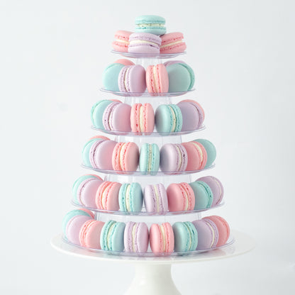 6 Tier Tower (80 pcs Macaron) | Includes Free Tower | Simple Self-Assemble | Free Delivery | (U.P $180)