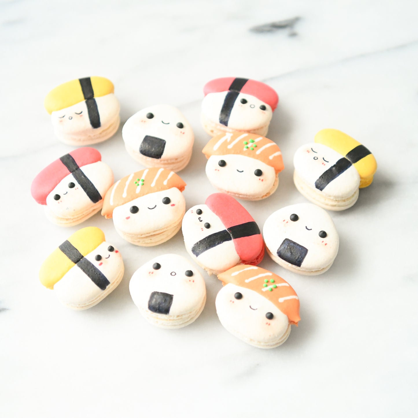 4pcs Kawaii Sushi Macarons in Gift Box  | Special Price S$15.80