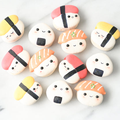 4pcs Kawaii Sushi Macarons in Gift Box  | Special Price S$15.80