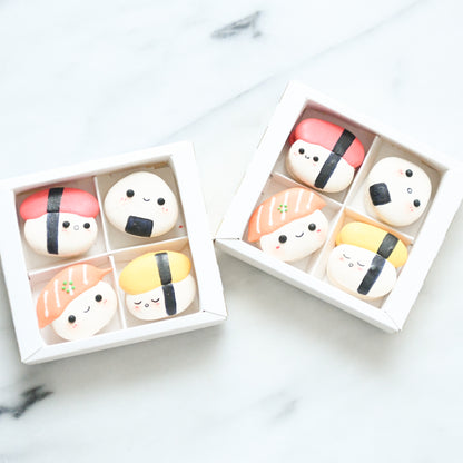 4pcs Kawaii Sushi Macarons in Gift Box  | Special Price S$15.80