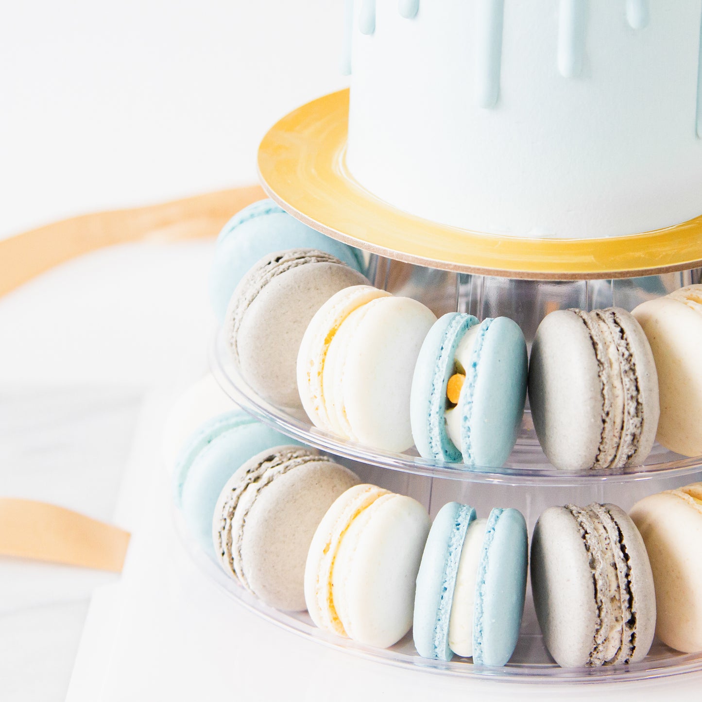 🔥8.8 SALE🔥| Macaron Cake Tower - Cookie & Cream Cake with 40 pcs macarons | NOW FOR ONLY $120.00 (U.P $158.00)
