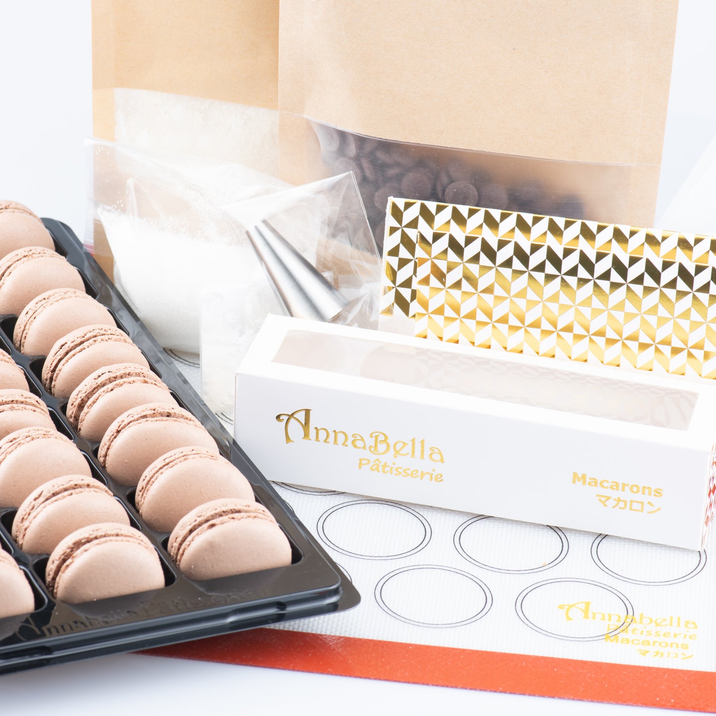 Sales! Chocolate Macarons DIY Baking Kit (yields 38 pcs macarons) | FREE $20 Gift Voucher | Limited to first 100 | $58 nett only