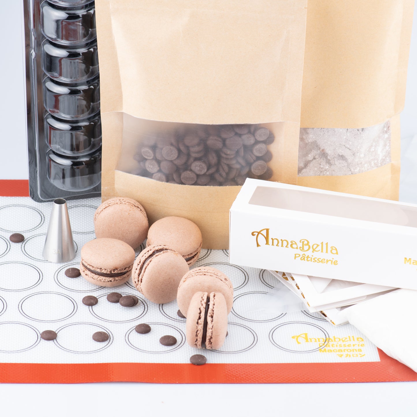 Sales! Chocolate Macarons DIY Baking Kit (yields 38 pcs macarons) | FREE $20 Gift Voucher | Limited to first 100 | $58 nett only